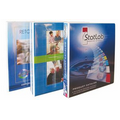 4 Color Process Vinyl Entrapment Ring Binder (1/2" Capacity)